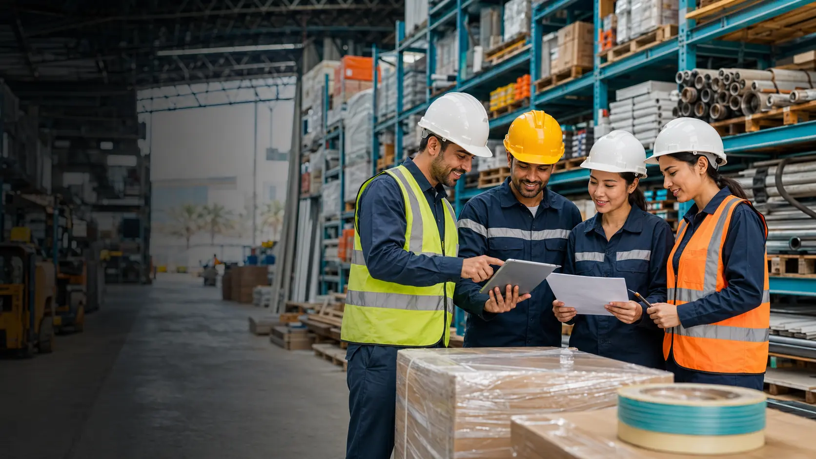 T3 supply team coordinating an industrial project order